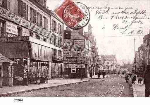 Ville de FONTAINEBLEAU, carte postale ancienne