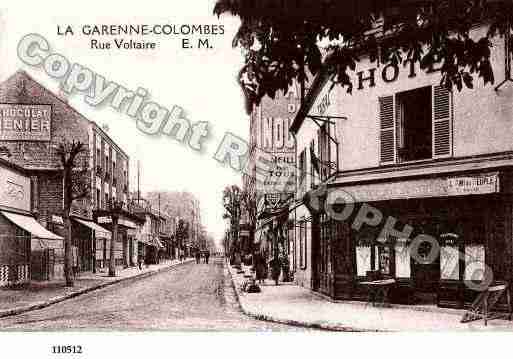 Ville de GARENNECOLOMBES(LA), carte postale ancienne