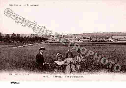 Ville de LANDROFF, carte postale ancienne