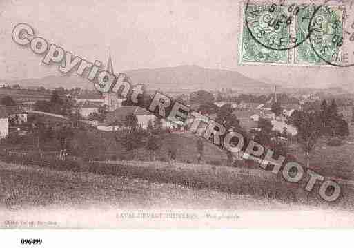 Ville de LAVALSURVOLOGNE, carte postale ancienne