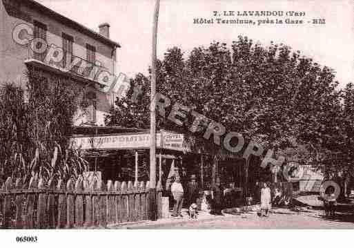 Ville de LAVANDOU(LE), carte postale ancienne