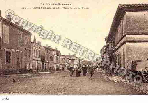 Ville de LEVIGNAC, carte postale ancienne