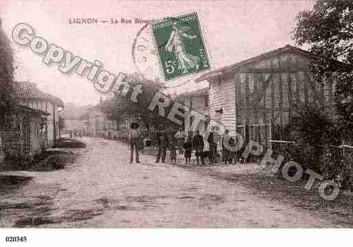 Ville de LIGNON, carte postale ancienne