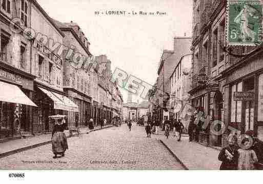 Ville de LORIENT, carte postale ancienne