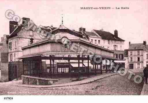 Ville de MAGNYENVEXIN, carte postale ancienne