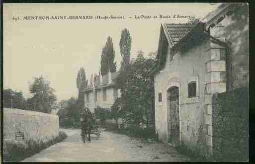 Ville de MENTHON, carte postale ancienne