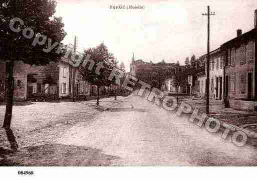 Ville de PANGE, carte postale ancienne