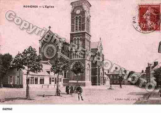 Ville de ROSIERESENSANTERRE, carte postale ancienne