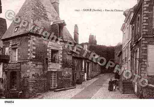 Ville de SABLESURSARTHE, carte postale ancienne