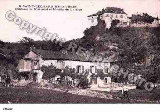 Ville de SAINTLEONARDDENOBLAT, carte postale ancienne