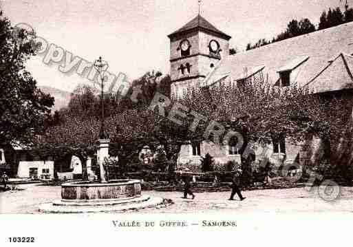 Ville de SAMOENS, carte postale ancienne