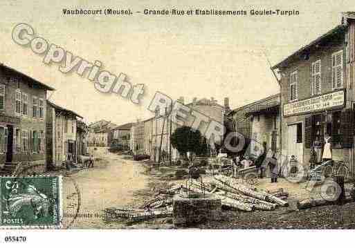 Ville de VAUBECOURT, carte postale ancienne