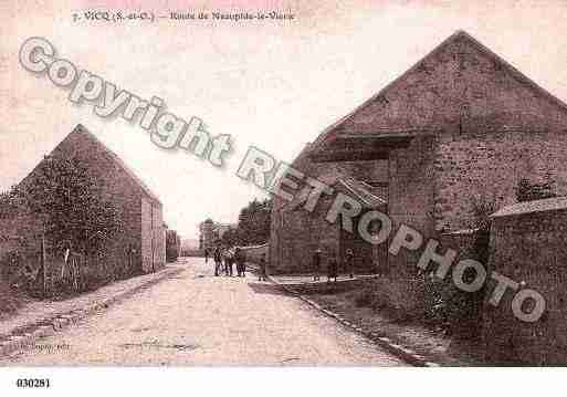 Ville de VICQ, carte postale ancienne