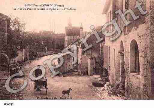 Ville de ANGLESSURL'ANGLIN, carte postale ancienne