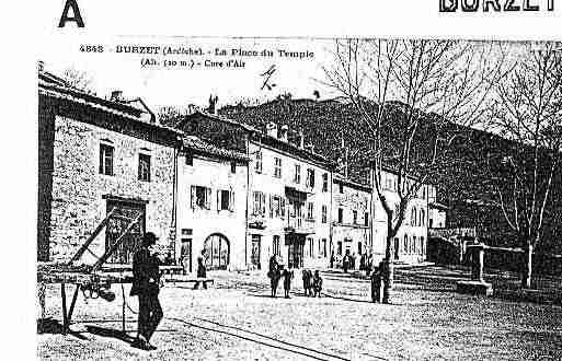 Ville de BURZET, carte postale ancienne