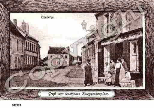 Ville de CORBENY, carte postale ancienne