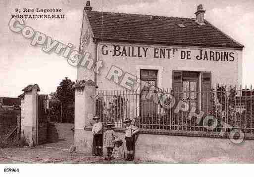 Ville de FONTAINEBLEAU, carte postale ancienne