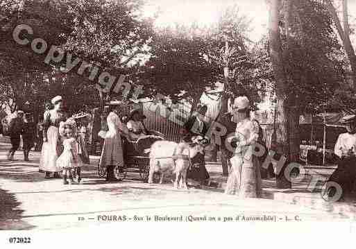 Ville de FOURAS, carte postale ancienne