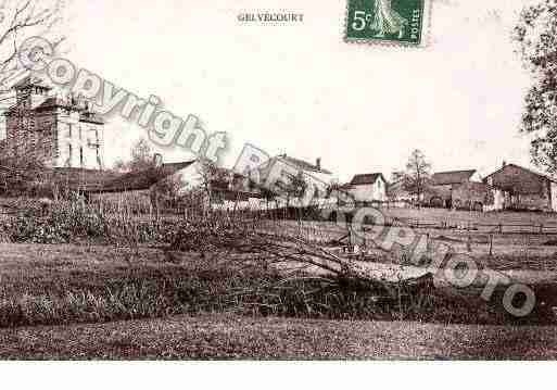 Ville de GELVECOURT, carte postale ancienne