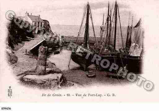 Ville de GROIX, carte postale ancienne