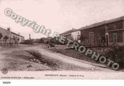 Ville de HENNEMONT, carte postale ancienne