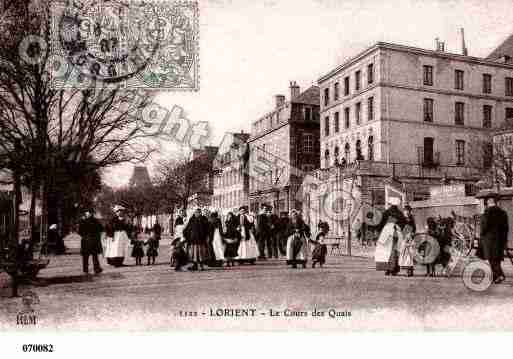 Ville de LORIENT, carte postale ancienne