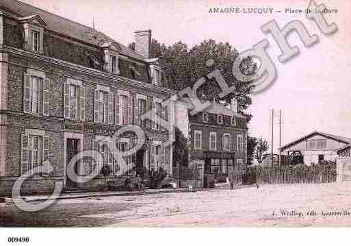 Ville de LUCQUY, carte postale ancienne