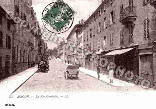 Ville de MACON, carte postale ancienne