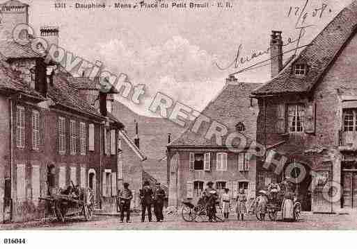 Ville de MENS, carte postale ancienne