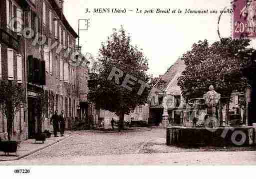 Ville de MENS, carte postale ancienne