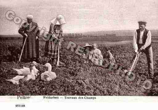 Ville de PELTRE, carte postale ancienne