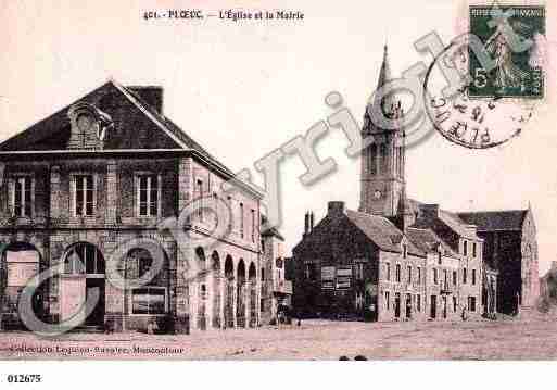 Ville de PLOEUCSURLIE, carte postale ancienne