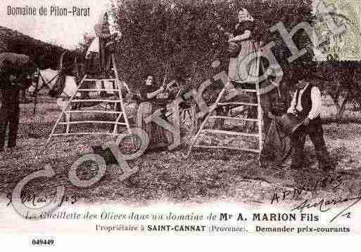 Ville de SAINTCANNAT, carte postale ancienne