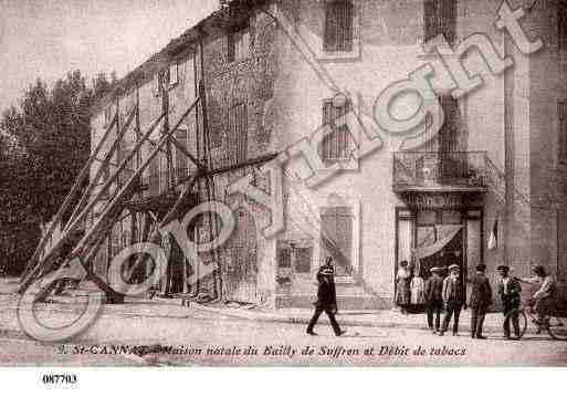 Ville de SAINTCANNAT, carte postale ancienne