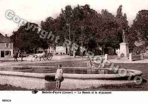 Ville de SAINTEFEYRE, carte postale ancienne