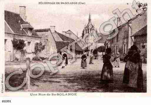 Ville de SAINTESOLANGE, carte postale ancienne