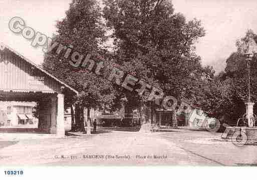 Ville de SAMOENS, carte postale ancienne