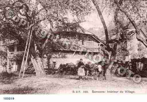 Ville de SAMOENS, carte postale ancienne