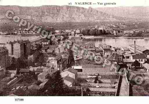 Ville de VALENCE, carte postale ancienne