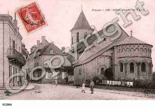 Ville de AHUN, carte postale ancienne