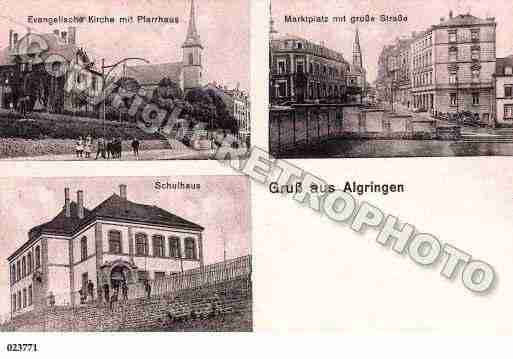 Ville de ALGRANGE, carte postale ancienne