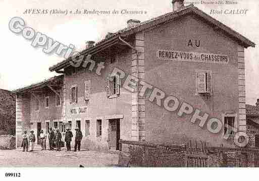 Ville de AVENAS, carte postale ancienne