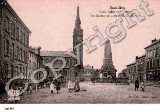 Ville de BAZEILLES, carte postale ancienne