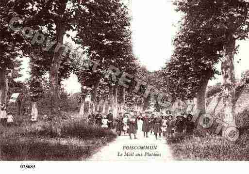 Ville de BOISCOMMUN, carte postale ancienne