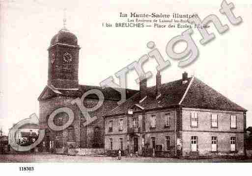 Ville de BREUCHES, carte postale ancienne