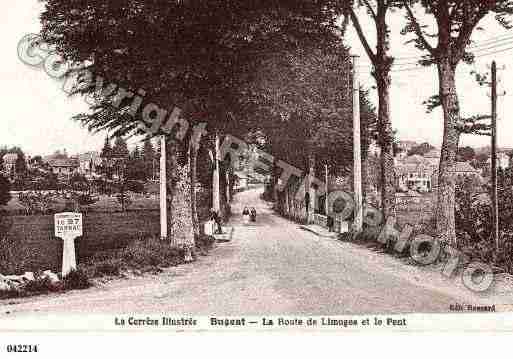 Ville de BUGEAT, carte postale ancienne