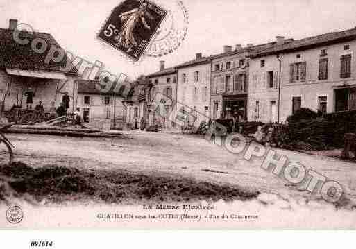 Ville de CHATILLONSOUSLESCOTES, carte postale ancienne