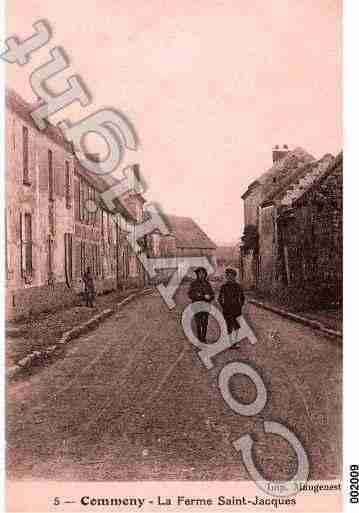 Ville de COMMENY, carte postale ancienne