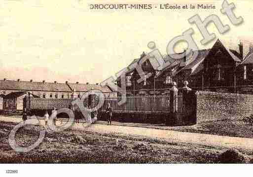 Ville de DROCOURT, carte postale ancienne