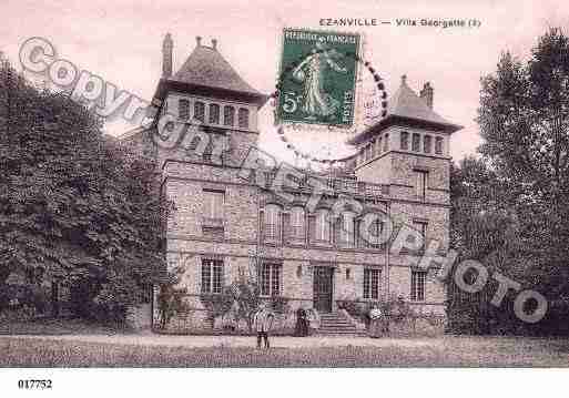 Ville de EZANVILLE, carte postale ancienne